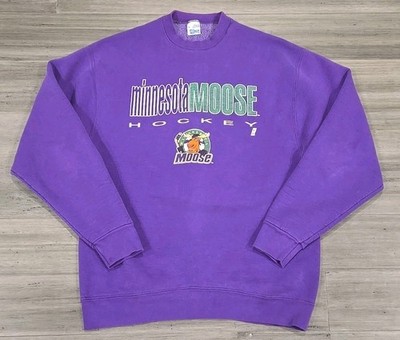 Vintage Hockey Minnesota Moose IHL Pullover Sweatshirt Sz XL Salem Sportswear 