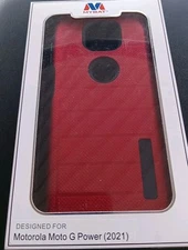 Cell Phone Case Motorola G Power 2021 Mybat Pro Phone Cover Red