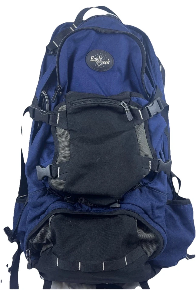 Vintage Eagle Creek Hiking Travel Backpack Bag- Large Camping-Daypack w/Carry On - Image 2 of 4