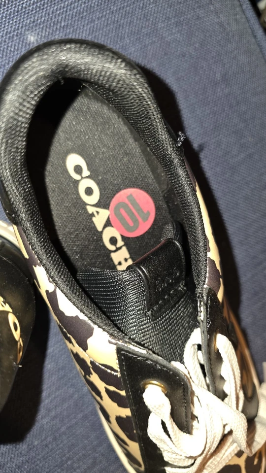 Zapatillas bajas Coach con estampado de leopardo para mujer talla 10 Foto 3 de 4
