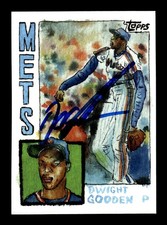DWIGHT GOODEN SIGNED 2024 TOPPS SPOTLIGHT #82 BY ANDY FRIEDMAN - NEW YORK METS