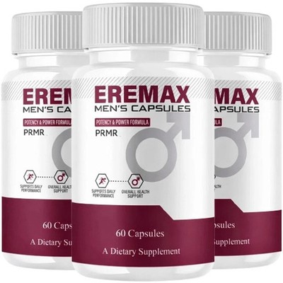 (3 pack) Eremax Capsules, Eremax Premium Performance Supplement - (180 Capsules)