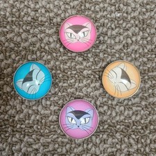 Magnetic Cat Head Needle Minders Or Buttons