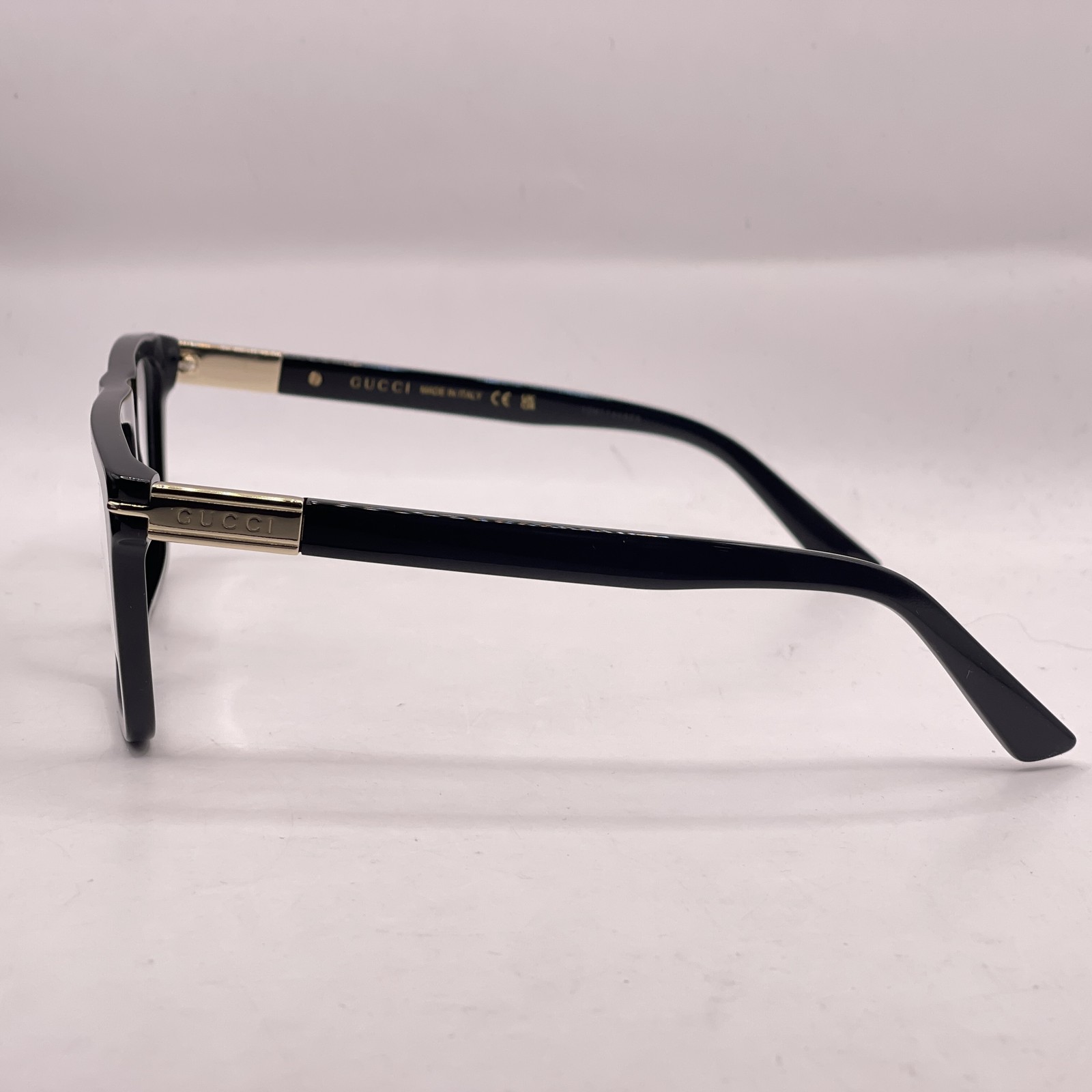 Gucci Mens Large Square Full Rim Eyeglasses GG1504O Black Pre-Owned thumbnail 4