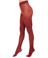 Hue Women's Opaque Tights Size 1 Sangria New With Tags