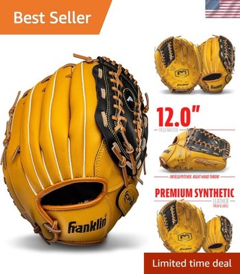 Versatile 12  Baseball & Softball Mitt - Right Hand Throw for Competitive Play
