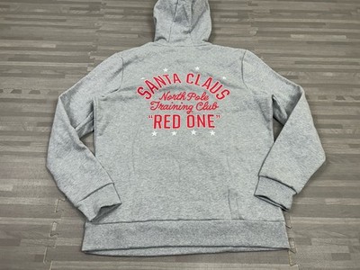 Under Armour Project Rock Santa Claus Red One Club Hoodie Mens Medium Gray $65