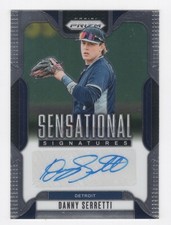 2025 PRIZM BASEBALL SENSATIONAL SIGNATURE DANNY SERRETTI DETROIT TIGERS