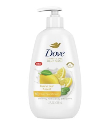 Dove Advanced Care Hand Wash Lemon Zest & Mint - 12 Fl oz