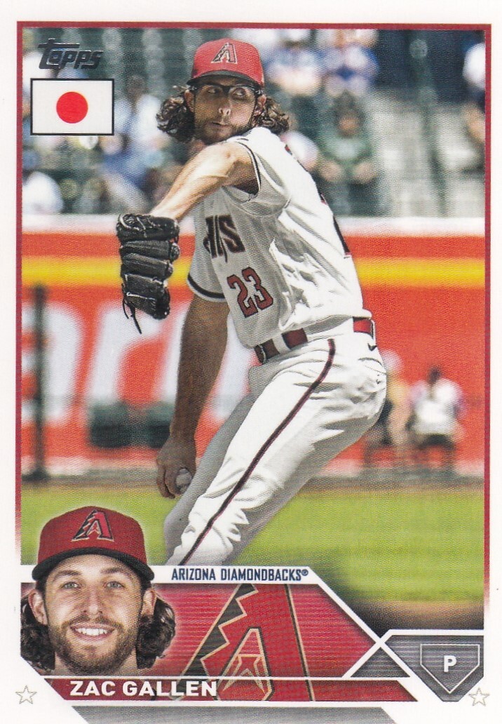 ZAC GALLEN TOPPS JAPAN BASE ARIZONA DIAMONDBACKS #156 2023 23 | eBay