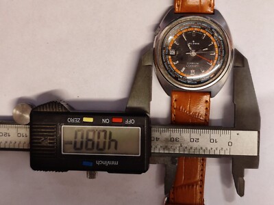 VINTAGE SEIKO WORLD TIME AUTOMATIC 6117-6400 JAPAN MEN'S WORKING