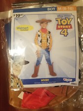 Boys Size 8-10 Woody from Toy Story Halloween Costume - NEW