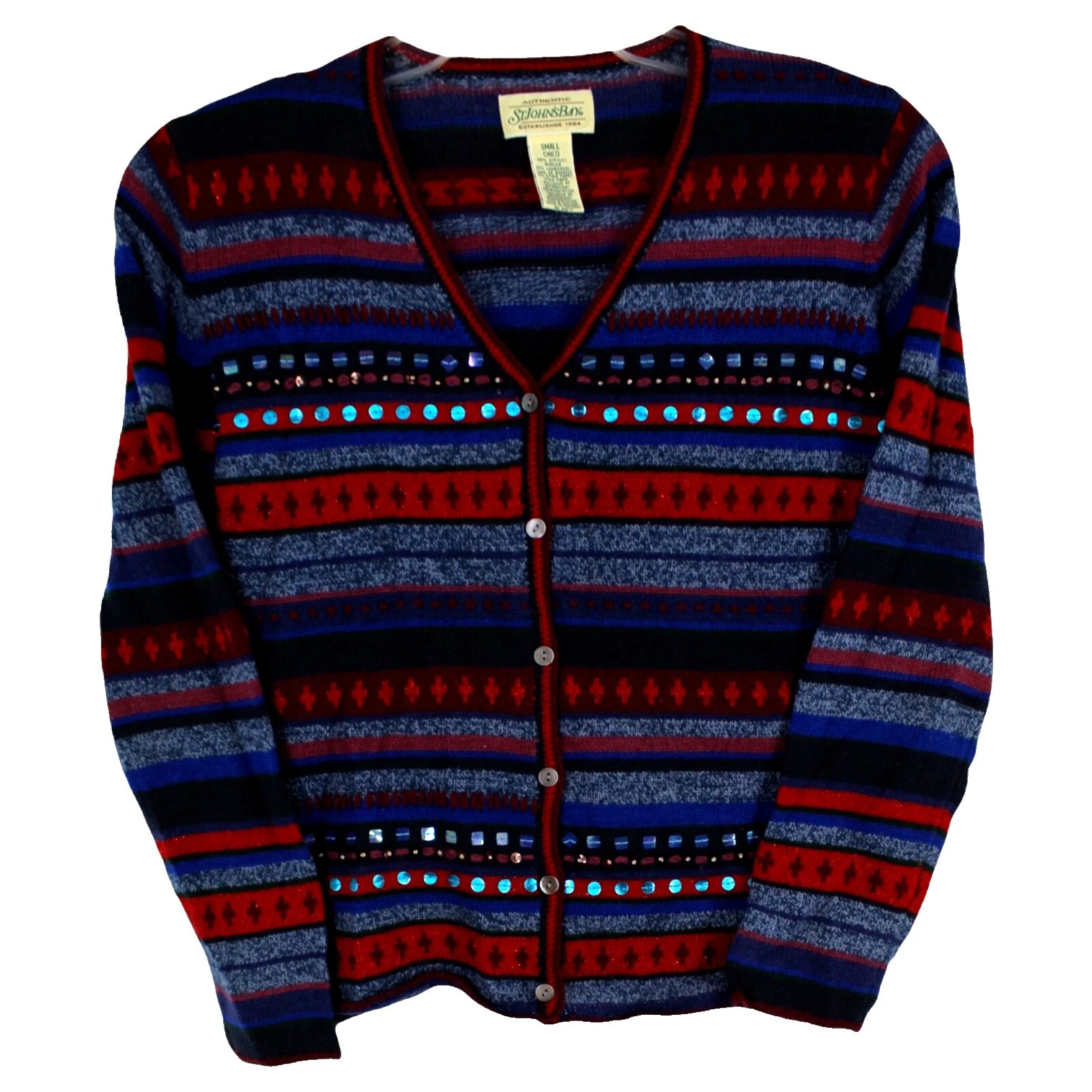 Chaqueta de rayas St. John's Bay Suéteres para mujer