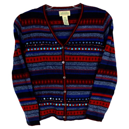 90s st john's bay cotton cardigan L トップス 90s st john's bay