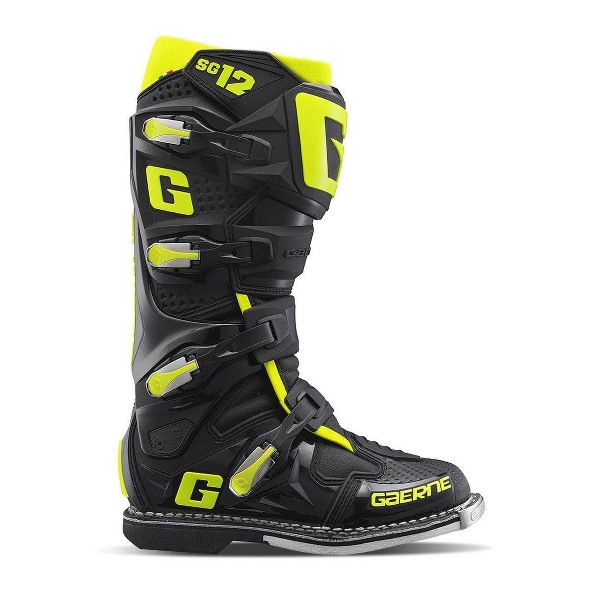 Gaerne SG-12 Boots - Black/Fluorescent Yellow | eBay