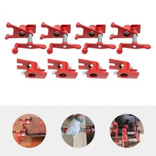 (4 Pack) 3/4" Wood Gluing Pipe Clamp Set Heavy Duty PRO Woodworking Cast Iron