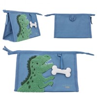 Depesche 12309 Dino World Waschtasche Blau Neu & Ovp