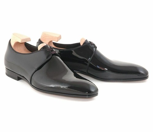 Handmade Patent Leather Men tuxedo 
