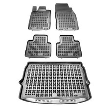 Satz Fußmatten und Matte für Nissan QASHQAI II. oberer Kofferraumboden 2014