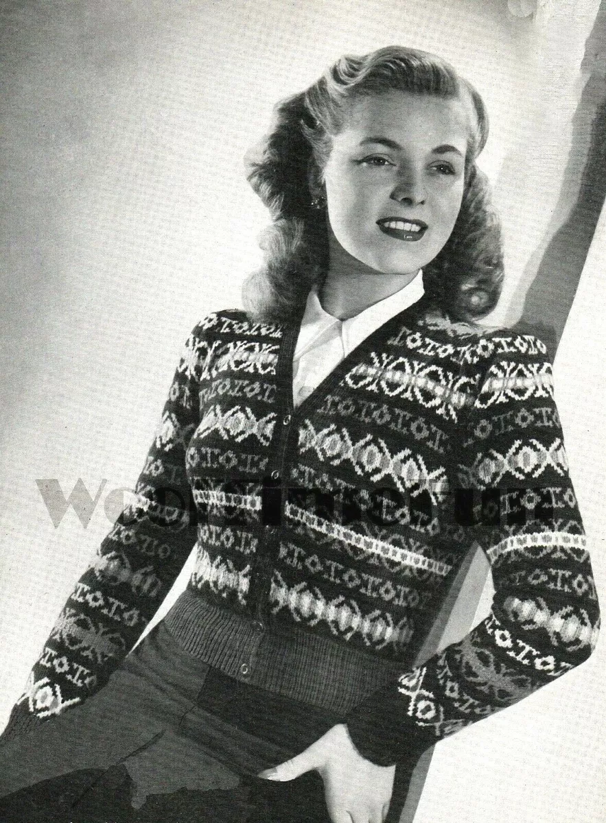 40s cardigan top