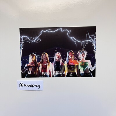 LE SSERAFIM CRAZY メンバー全員サイン入りポストカード Official LE SSERAFIM Signed Crazy Album Postcard US Seller | eBay