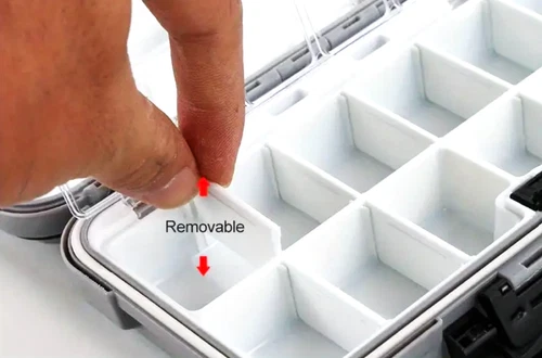 1x Fishing Lure Bait Tackle 2 Layer Storage Box Case Waterproof Compartments NEW - Picture 131 of 150