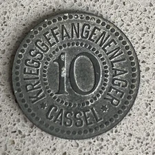 Cassel Kriegsgefangenenlager Notgeld 10 Pfennig 1918 Prisoner War Camp WW1 (M)