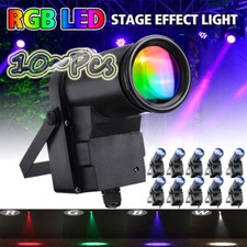 10PCS RGBW Pin Spot Beam Stage Light LED Spotlight DMX512 Bar Party Disco DJ KTV