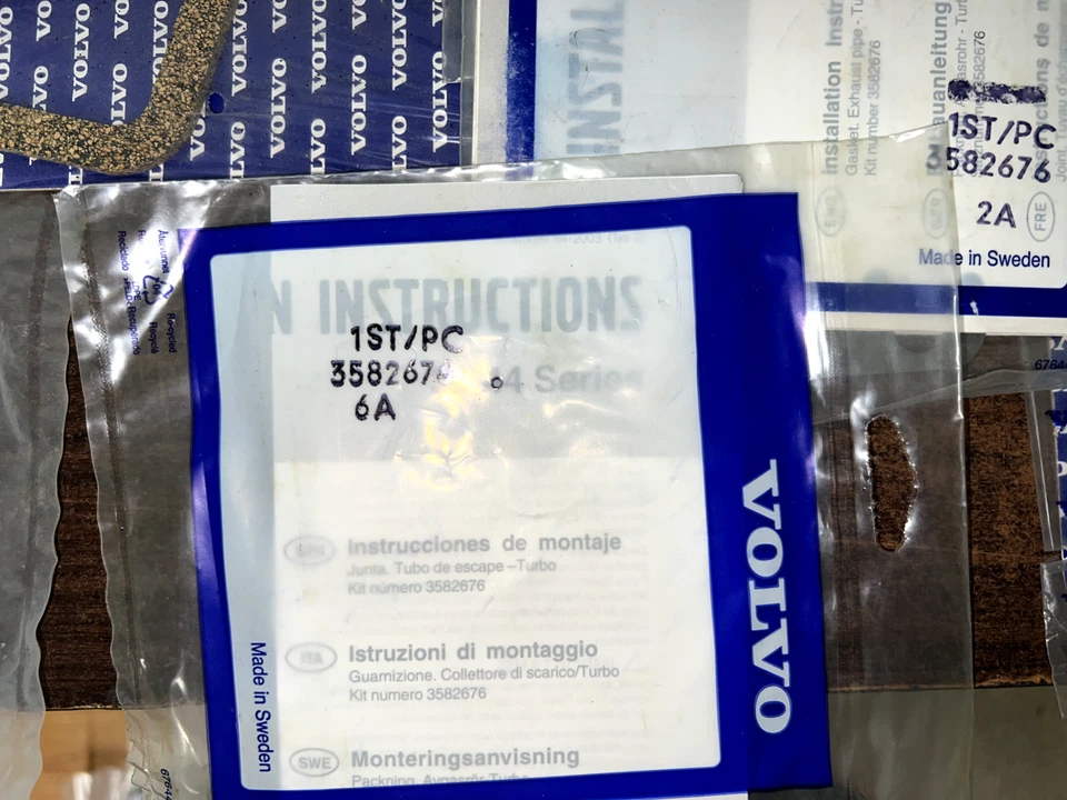 LOT OF 26 VOLVO PENTA OEM NEW GASKETS B366 - Image 3 of 4