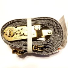 KINEDYNE #641601 2" X 16' E-CLIP STRAP WITH RATCHET AND SPRING, Lot Of 4