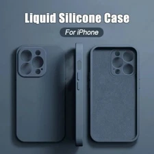 Luxury Silicone Shockproof Case for Apple iPhone 13, 12, 11, 14, 15, 16 Pro Max+