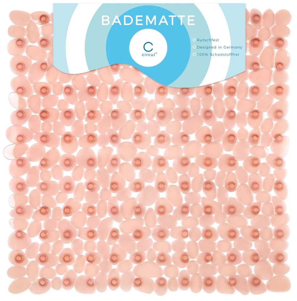 Circul 53 x 53 cm Hellbraun transparent Duscheinlage Duschwanne Dusche Matte  - Bild 2 von 4