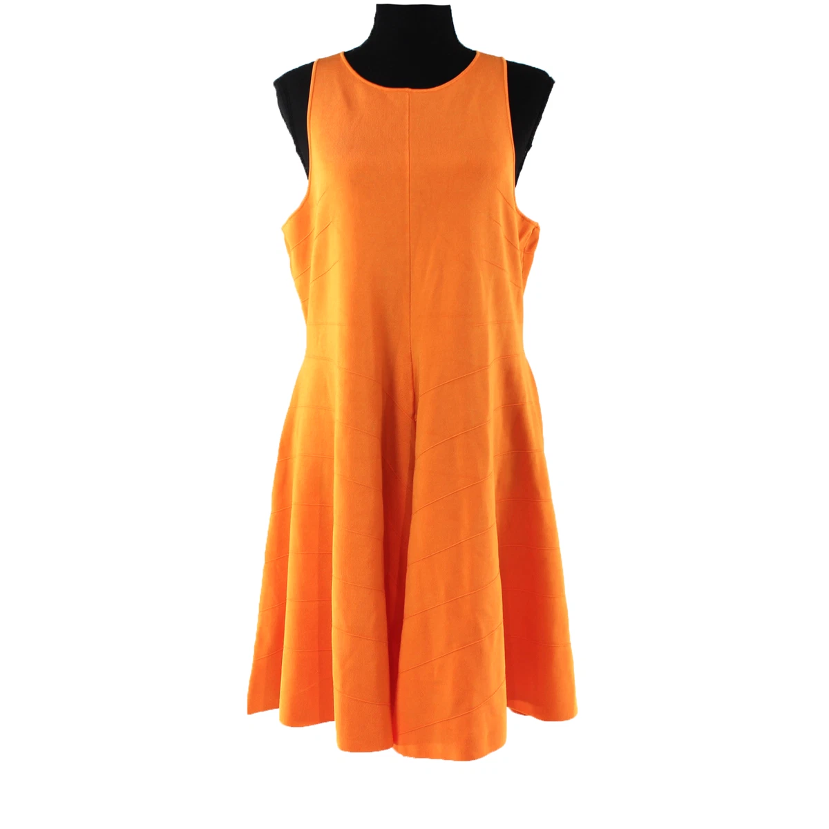 open lace back dress Orange | Mesh Column Dress