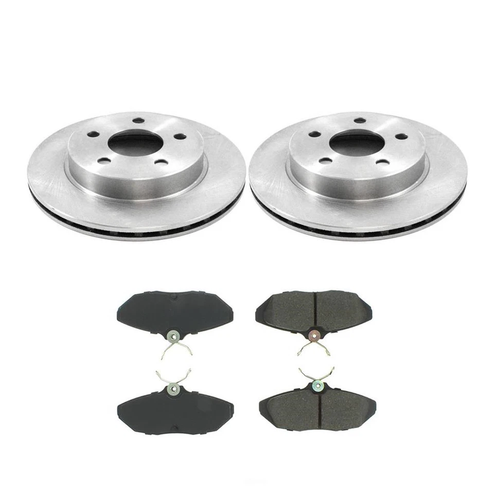 Rotores de freno traseros y pastillas de freno metálicas para Ford Thunderbird 1996-1997 Foto 2 de 4