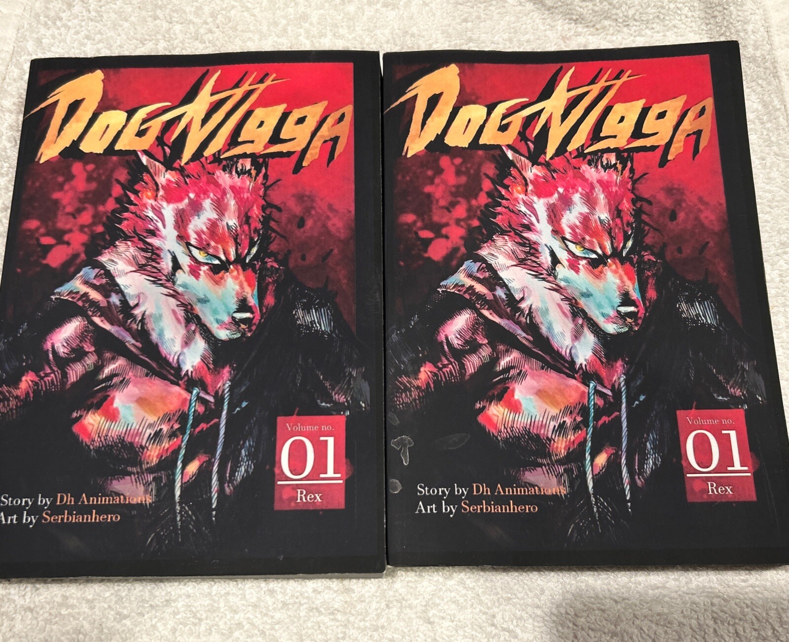 LOT OF 2 Dog Ningen Uncensored Original Title Rare OOP Manga Vol 1 Dh Animations eBay