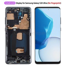 Small LCD Display Touch Screen Frame Assembly For Samsung Galaxy S20 Ultra 4G 5G