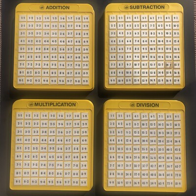 Set of 4 Lakeshore Learning Machine Division Multiplication Addition Subtraction