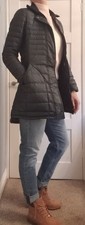 Hunter Original Refined Short Coat Down Parka Navy Size Xs
