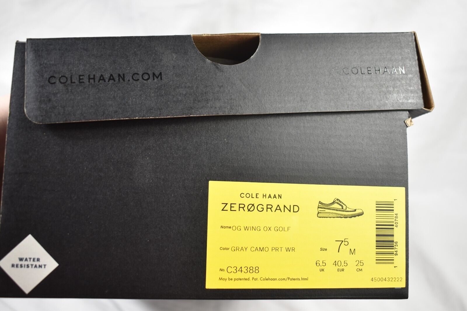 Cole Haan Original ZeroGrand Gray Camo Golf Shoes C34388 Men Sizes 7.5 ...