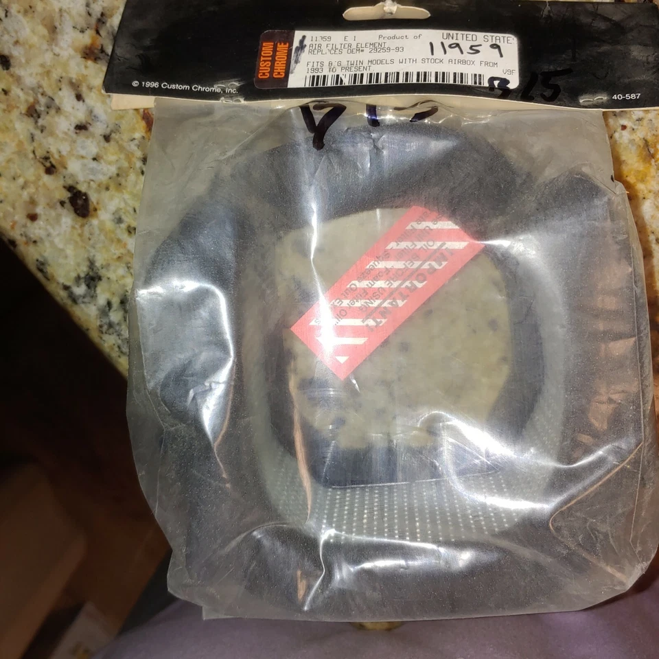Custom Chrome 11-959 replace OEM 29259-93 Harley Air Filter  B15 - Image 2 of 4