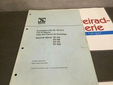 Sachs ST125 150 175 203 Standmotor Ersatzteilkatalog Handbuch B2439
