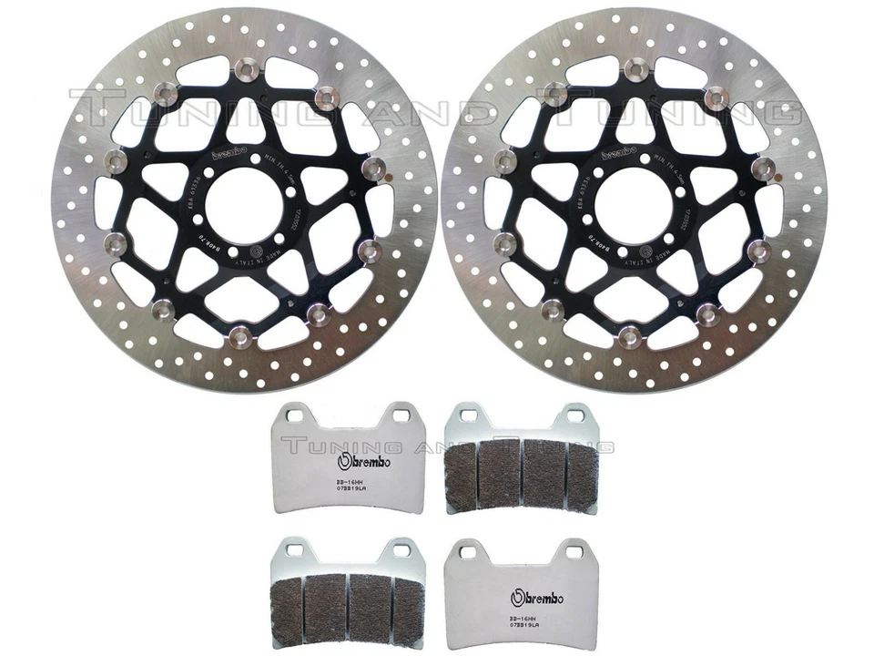 Disques frein avant BREMBO+Plaquettes LA POUR DUCATI 750 SPORT 2001 2002 02 - Photo 1/1