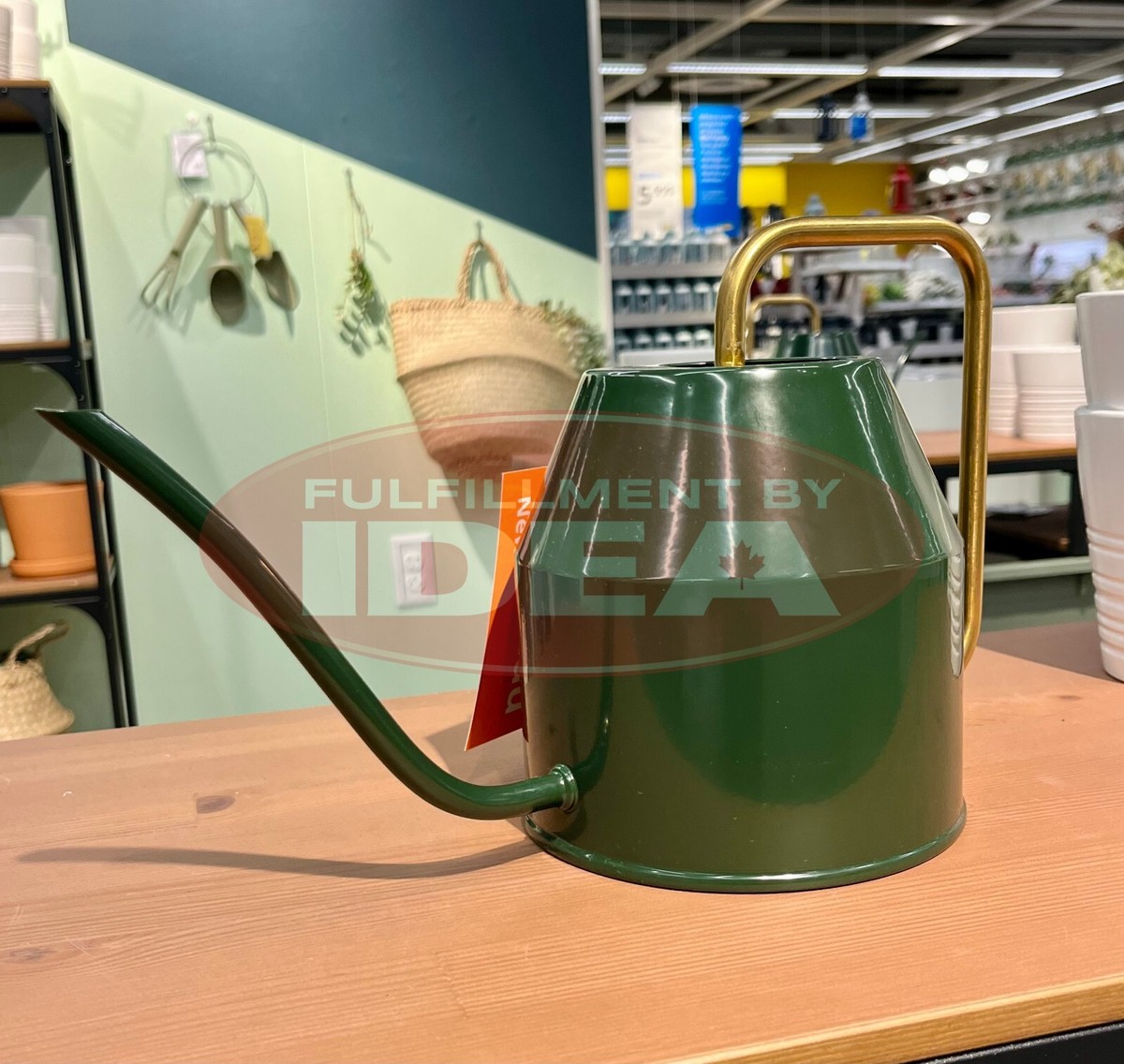 New IKEA VATTENKRASSE Black Green Watering Can 2.0 l (68 oz