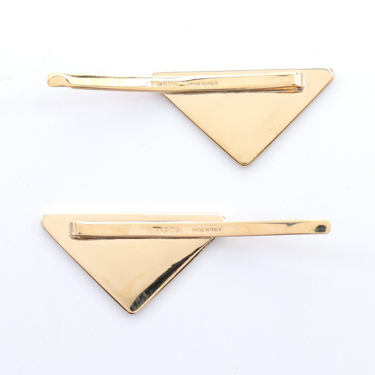 PRADA FERMAGLI Hair pin 1IF0512BA6F0632 GHW Metal Black NEW PRADA FERMAGLI Hair pin 1IF0512BA6F0632 GHW Metal Black NEW