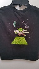 Star Wars Yoda Licensed Kid's Youth T-Shirt - Black - Size 4 - Disney NWT