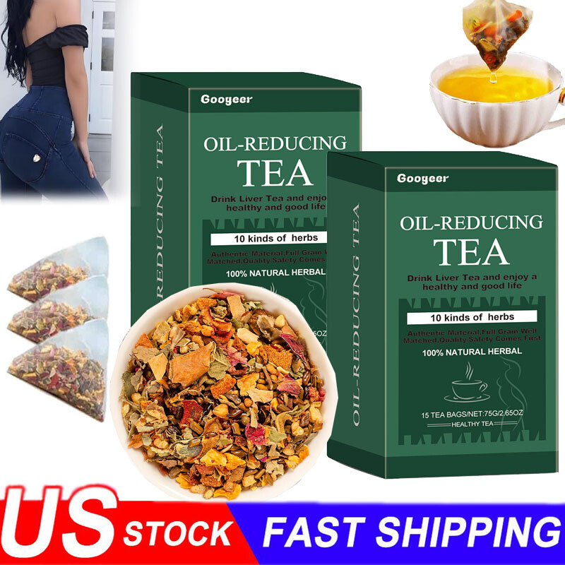 Oil-Reducing Tea-10 Herbal with Excellent Formula, Oil Cleansing Tea for Liver