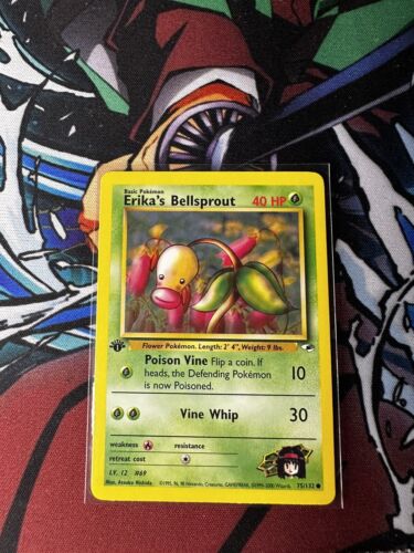 Erika's Bellsprout #75 NM Gym Heroes Pokemon 1st Edition - Picture 1 of 2