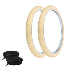 PRO TIRES 26 x 2.125 Cream G-5009 W/ HEAVYDUTY TUBES