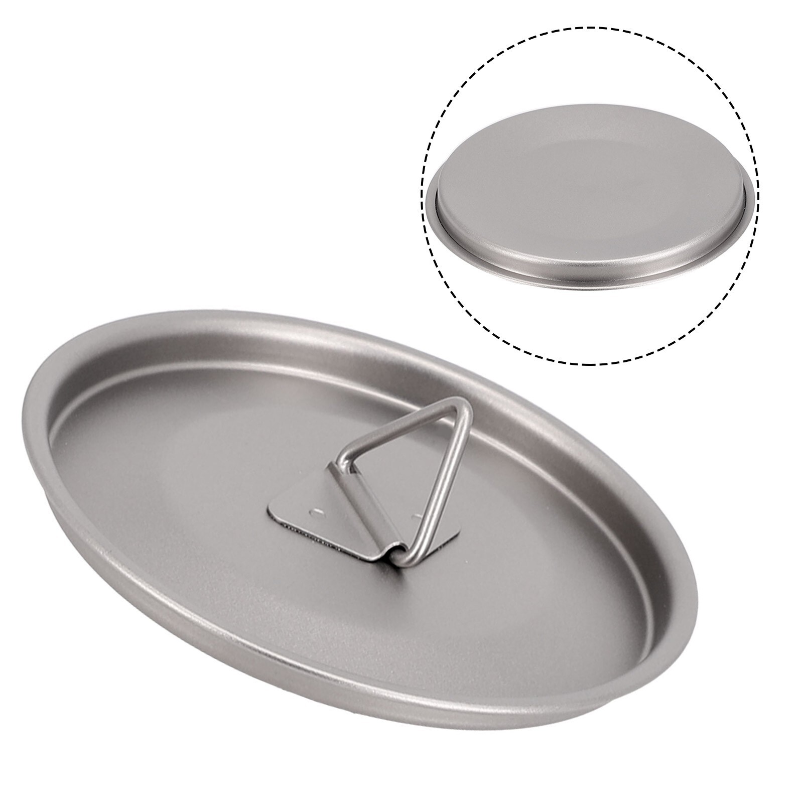 Lightweight and Sturdy Titanium Camping Pot Lid for Outdoor Enthusiasts