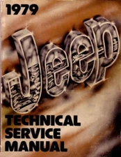 1979 Jeep CJ Wrangler Scrambler Shop Service Repair Manual Engine Drivetrain OEM